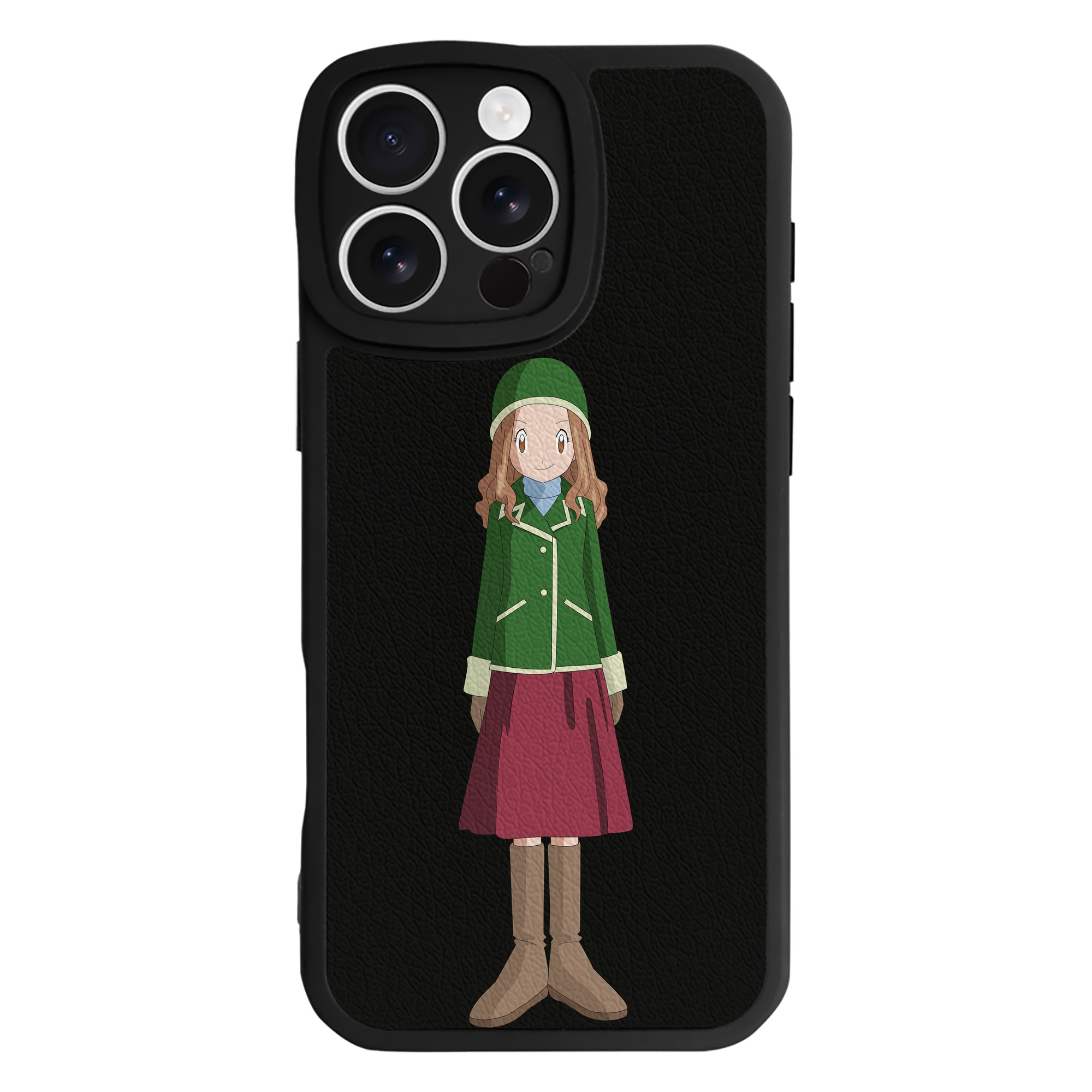 （画像用） Digimon デジタルモンスター/デジモン 【iPhone 16シリーズ対応】シリコンスマホケース（レザー調） 材質：シリコン